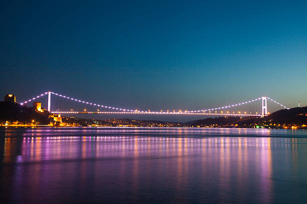 istock Bosphorus Bridge in Istanbul by night 518870012