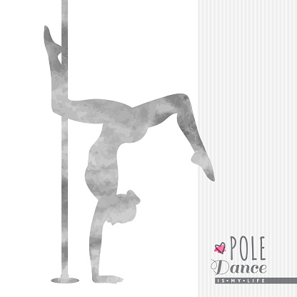 pole dance illustration