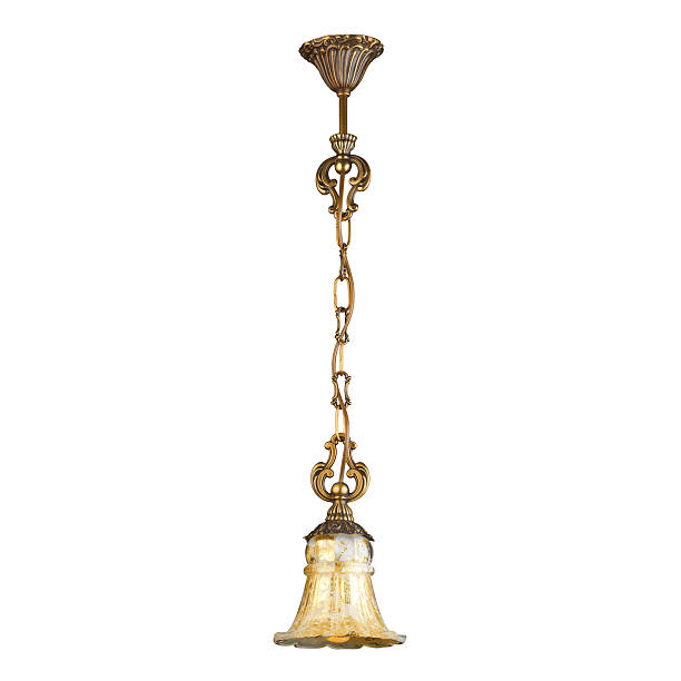 istock Vintage chandelier isolated on white with clipping path 518874859