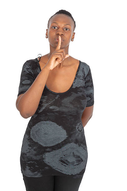 Beautiful woman doing different expressions in different sets of clothes Beautiful black woman doing different expressions in different sets of clothes: be quiet big fat lips stock pictures, royalty-free photos & images
