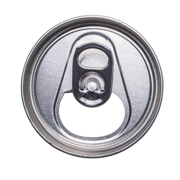 istock Open cover of tin can, isolated on white background 518877961
