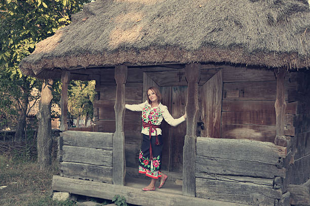 istock Ukrainian in national costume 518878877