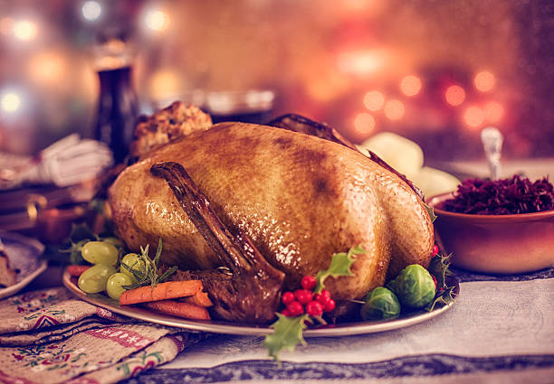 istock Traditional German Holiday Goose Dinner with Dumplings and Red Cabbage 518879411