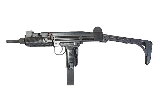 istock UZI submachine gun isolated on white 518879773
