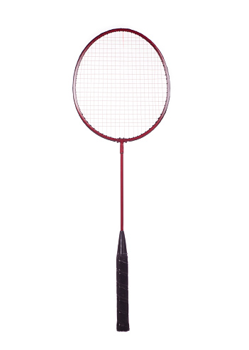 badminton racket isolated on white