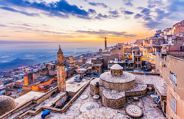 mardin - architecture cityscape old asia foto e immagini stock