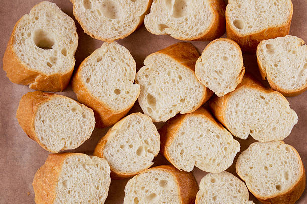 istock French baguette slices for snacks 518883850