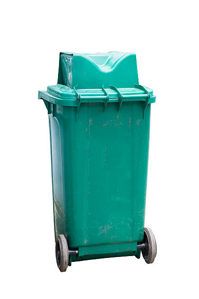 istock Green Recycle Bin for isolated white background with clipping path. 518885838