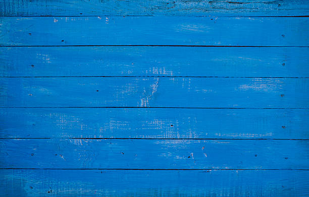 istock Wooden blue  horizontal boards. 518886982