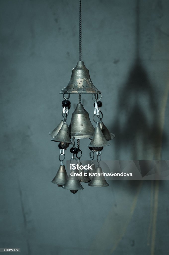 chinese wind chime silver chinese wind chime image Bell Stock Photo
