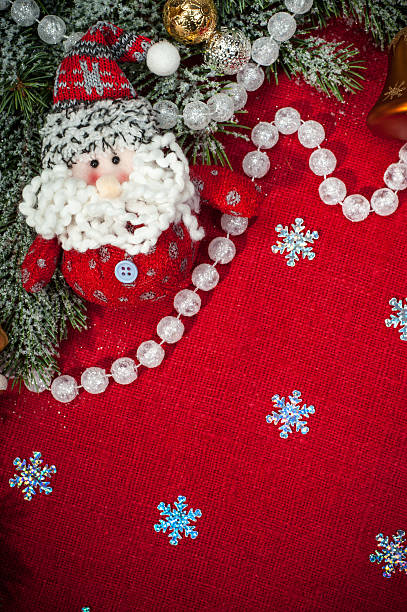 istock Christmas background with decorations and toys 518893871
