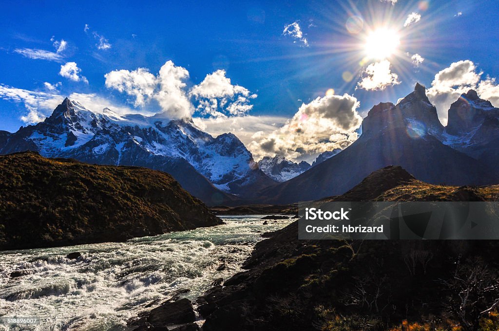 Torres del Paine National Park, Chile Torres del Paine National Park, Chile. Adventure Stock Photo