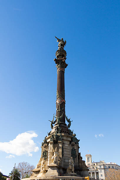 istock Monument of Christopher Columbus pointing towards America 518900982