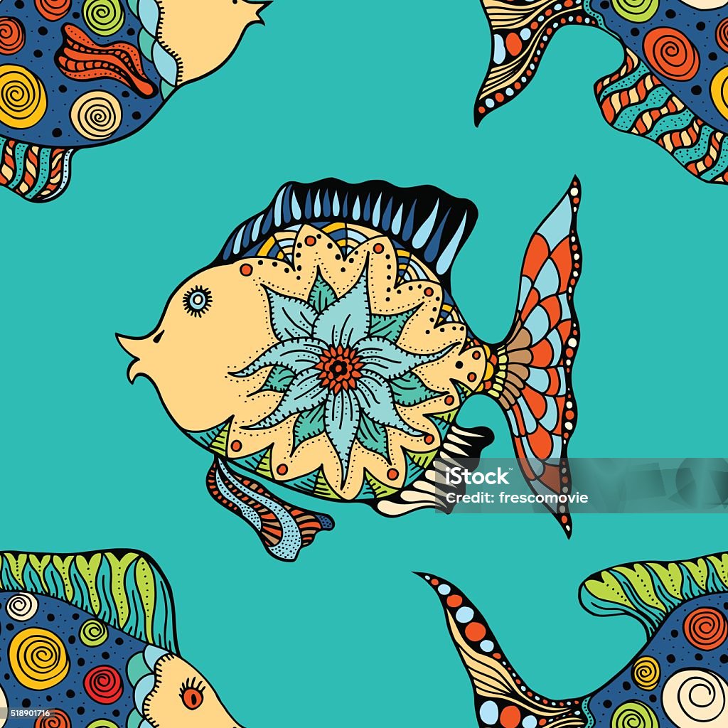 Fish Backdrop Abstract Background Of Abstract Fish Stock Illustration - Download Image Now ...
