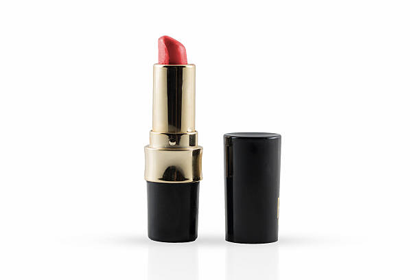 istock Close-up red lipstick isolated on white background. 518901808