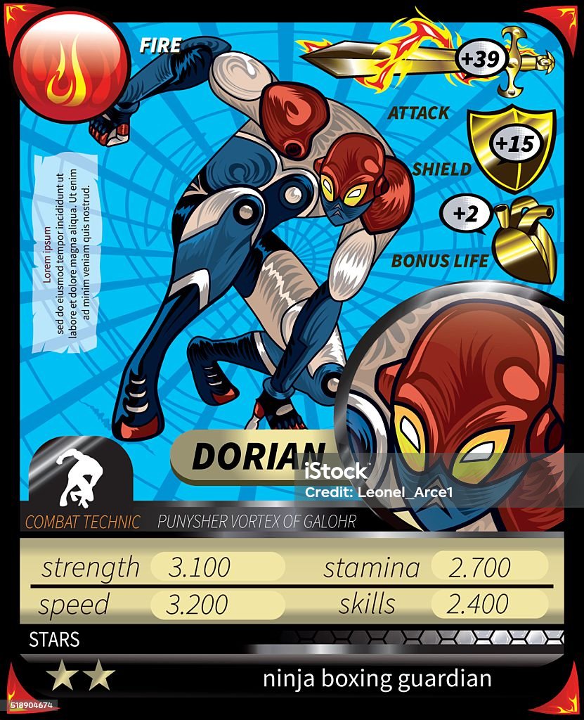 Dorian Vector Doriancard Stock Illustration - Download Image Now - Leisure Games ...