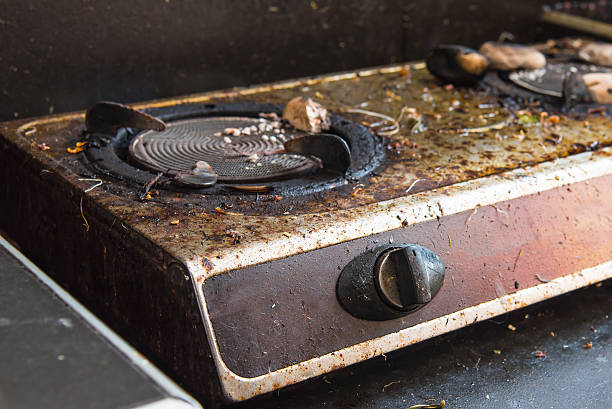 istock Dirty gas stove 518906370