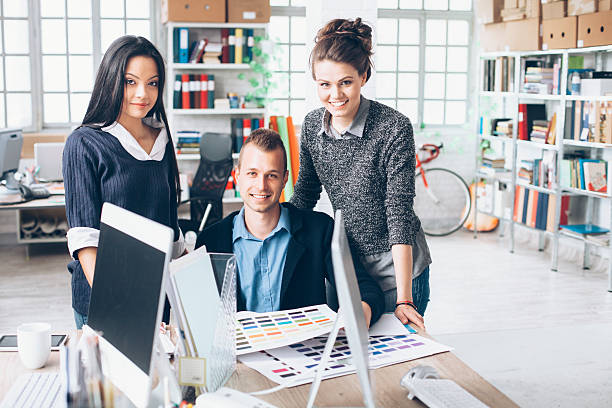 istock Young creators posing at their place of work 518906774