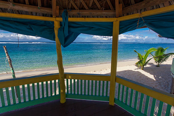 istock Samoan beach fales 518912577