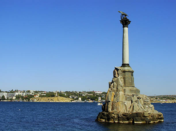 istock Monument to the Scuttled ships at Sevastopol waterfront, Crimea 518916661