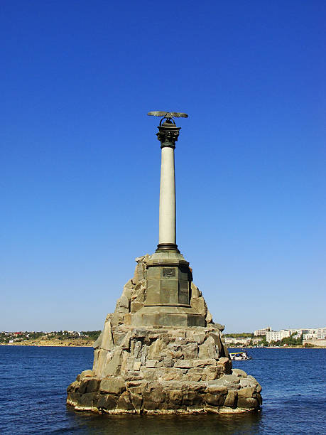 istock Monument to the Scuttled ships at Sevastopol waterfront, Crimea 518924691