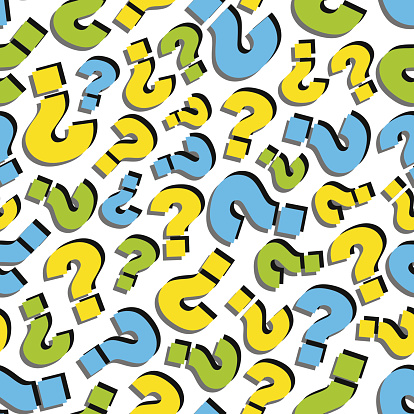 Background Questions Pattern Questions Seamless Pattern Vector Illustration Stock Illustration ...