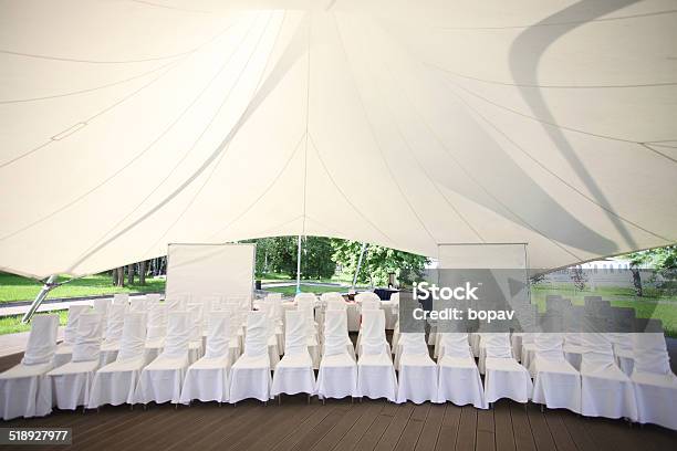 Entertainment Tent Stock Photo - Download Image Now - Entertainment Tent, Indoors, Inside Of