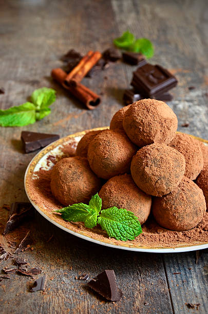 istock Homemade chocolate truffles. 518928323
