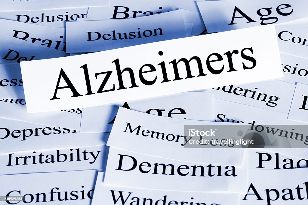 Alzheimers Concept Horizontal Alzheimers Concept - a conceptual look at Alzheimers disease, and some of the problems it brings. Alzheimer's Disease Stock Photo