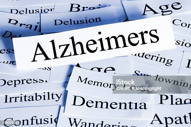 Alzheimers Concept Horizontal Stock Photo - Download Image Now - Alzheimer's Disease, Single Word, Dementia