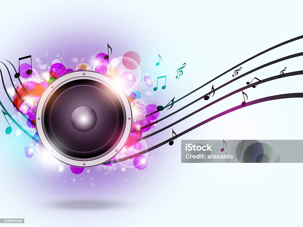 achterzijde Moeras Plantage Sound Speaker Music Background Stock Illustration - Download Image Now -  Abstract, Arts Culture and Entertainment, Backgrounds - iStock
