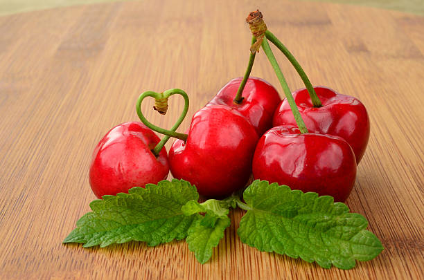 Cherries and green heart