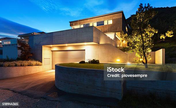 Architektur Moderne Design House Stockfoto und mehr Bilder von Lichtquelle - Lichtquelle, Beleuchtet, Wohnhaus