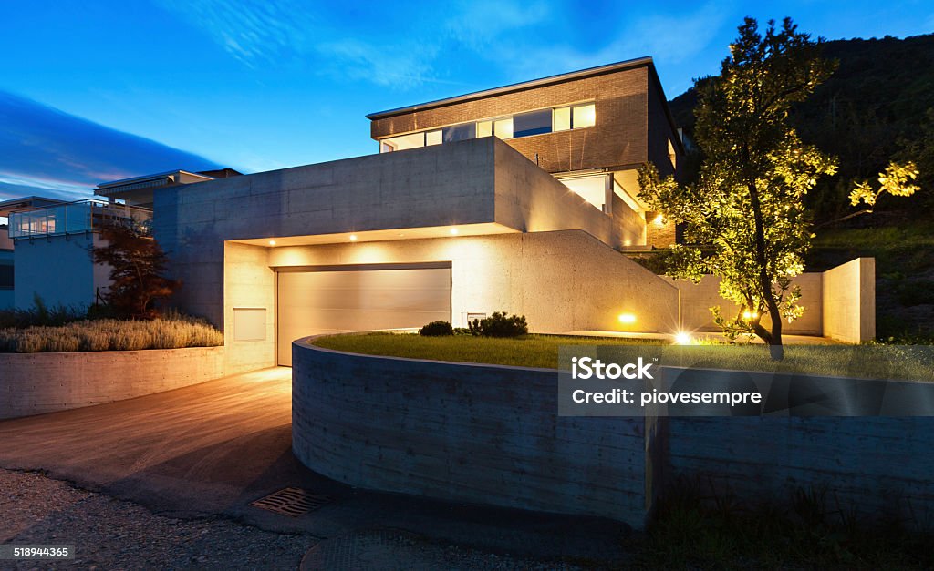 design moderno casa architettura - Foto stock royalty-free di Attrezzatura per illuminazione