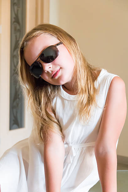 istock Cute girl in sunglasses 518947113