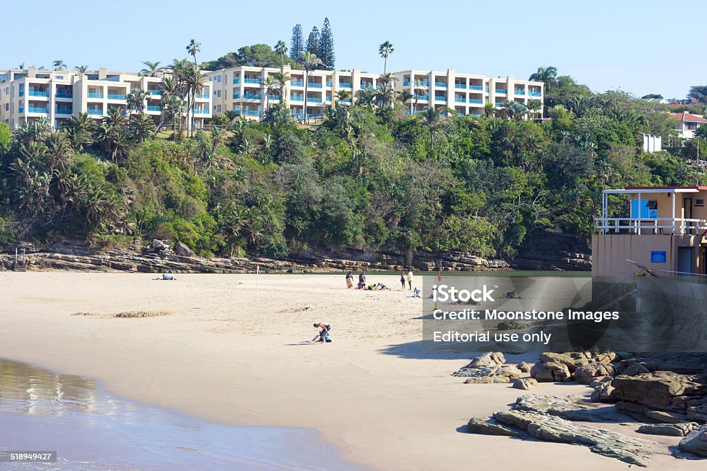 Uvongo Strand in KwaZulu-Natal, Südafrika - Lizenzfrei Afrika Stock-Foto