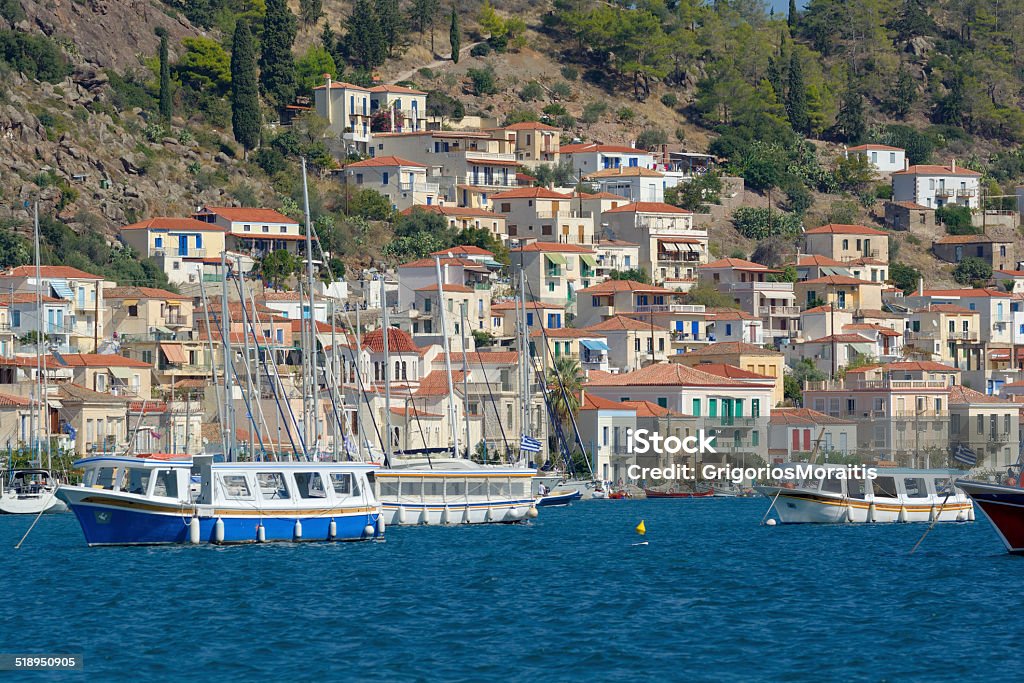 Poros Island Poros island - Greece. Cityscape Stock Photo