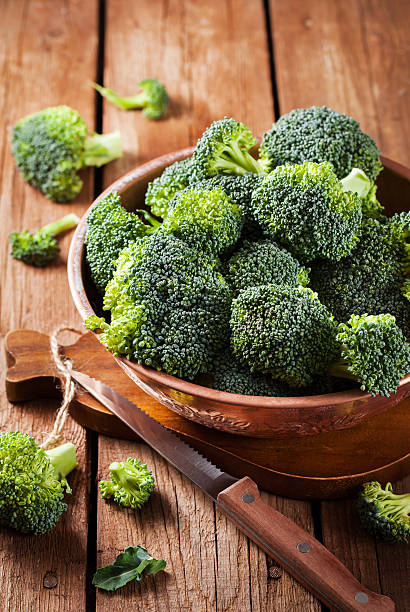 istock Fresh raw green broccoli in bowl 518950954