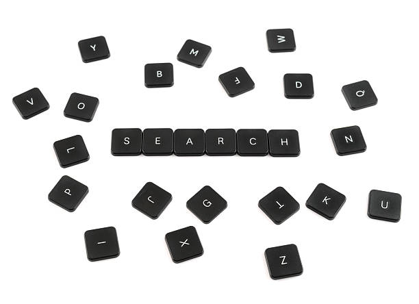 istock Word search made of keyboard buttons isolated 518953146