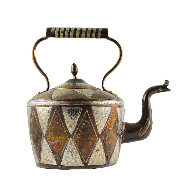 istock Authentic metal teapot vessel isolated 518953624