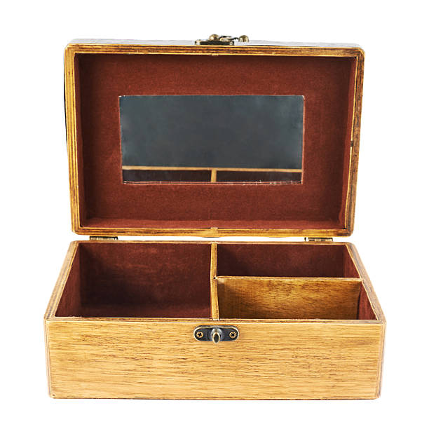istock Old-fashioned wooden casket 518957328