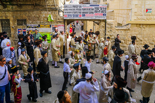 ortodoxa judaica protesto, jerusalém - ultra orthodox judaism imagens e fotografias de stock
