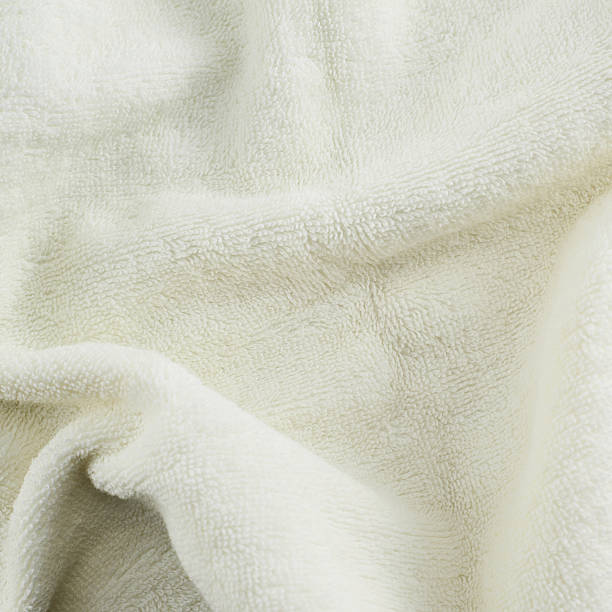 istock Creased white towel cloth 518959902