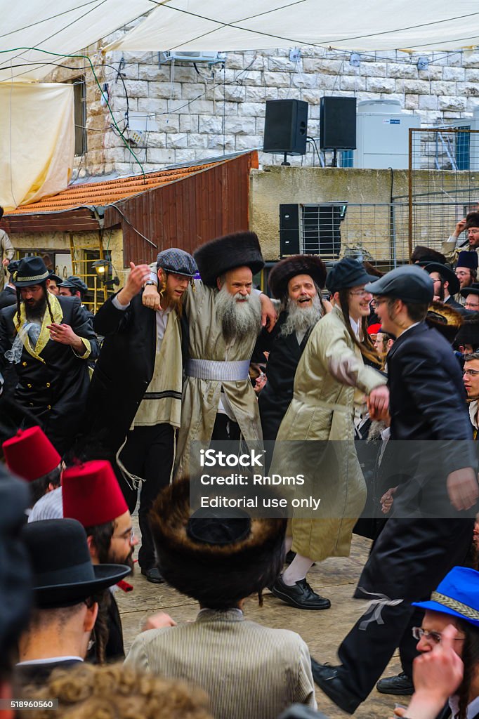 Pourim 2016 à Jérusalem - Photo de Festival traditionnel libre de droits