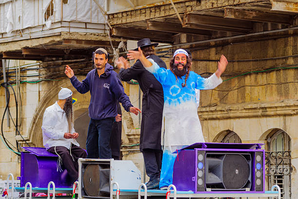 breslov hassídico judeus dança - ultra orthodox judaism imagens e fotografias de stock