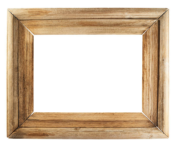 istock Old wooden picture frame 518962162