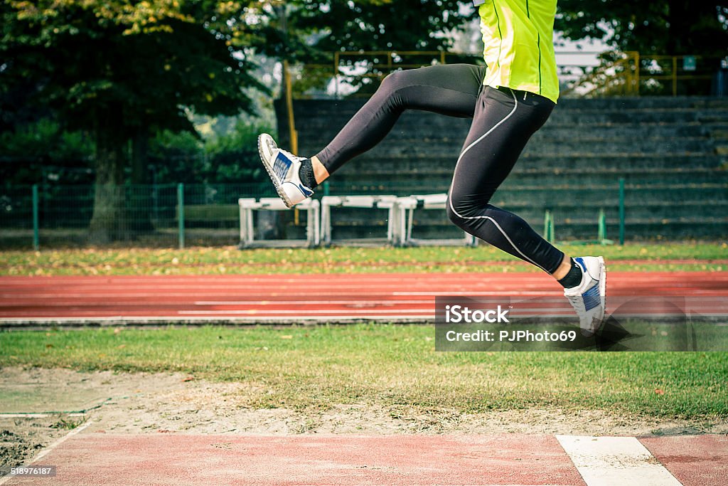 Young athlete at long jump Young athlete at long jump - blurred motion Amateur Stock Photo