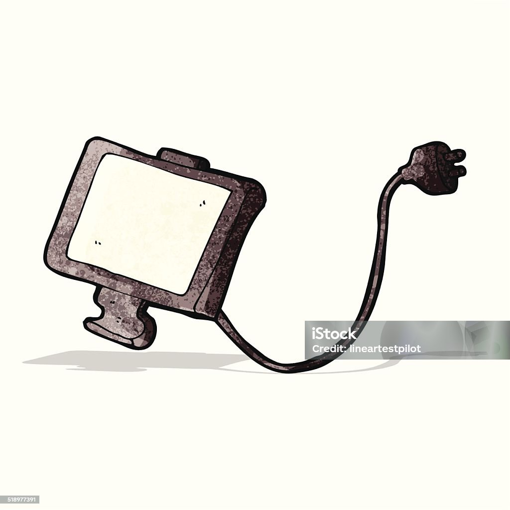 Scroll Screen Computer Cartoon Cartoon Computer Screen Stock Illustration - Download Image Now ...