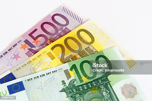 Eurobanknoten Stockfoto und mehr Bilder von 500 - 500, Alt, Aufgefächert