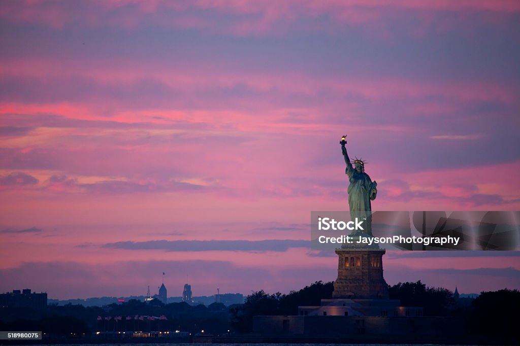 Statue of Liberty at Dusk Statue of Liberty at Dusk.   American Culture Stock Photo